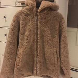 aritzia teddy jacket 🧸